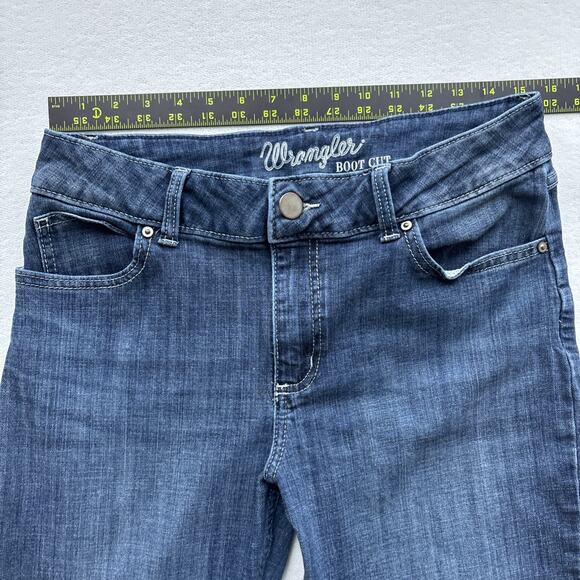 Wrangler Women Size 11 Bootcut Jeans Western Cowgirl Medium Wash - Picture 7 of 16